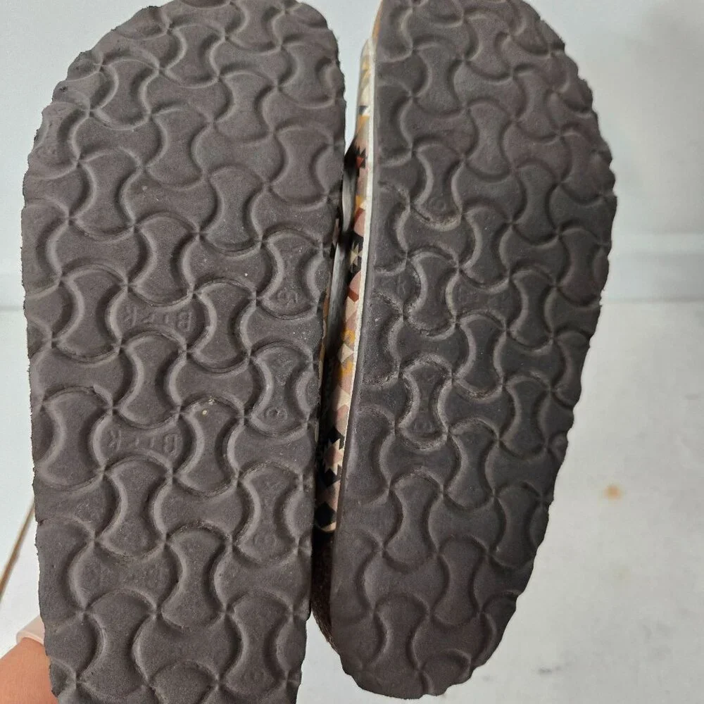 Birkenstock Florida Size 8 Fresh Vegan Ethno Mocha Birko-Flor Sandals - Picture 9 of 14